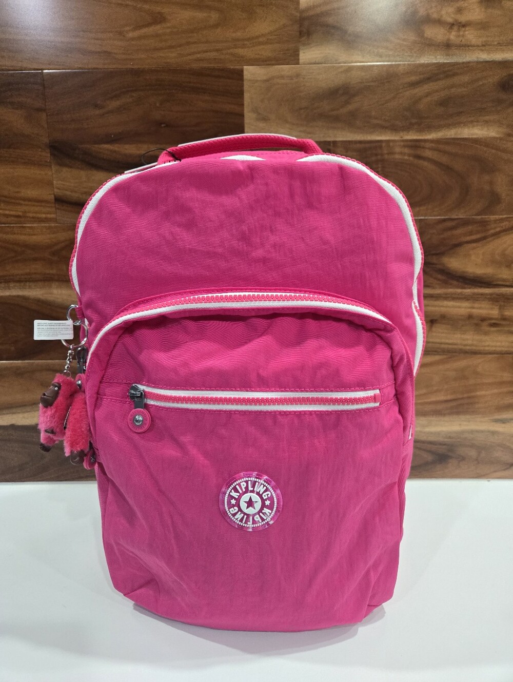 KIPLING BACKPACK PINK LARGE LAPTOP NEW TRAVEL SCHOOL SEOUL